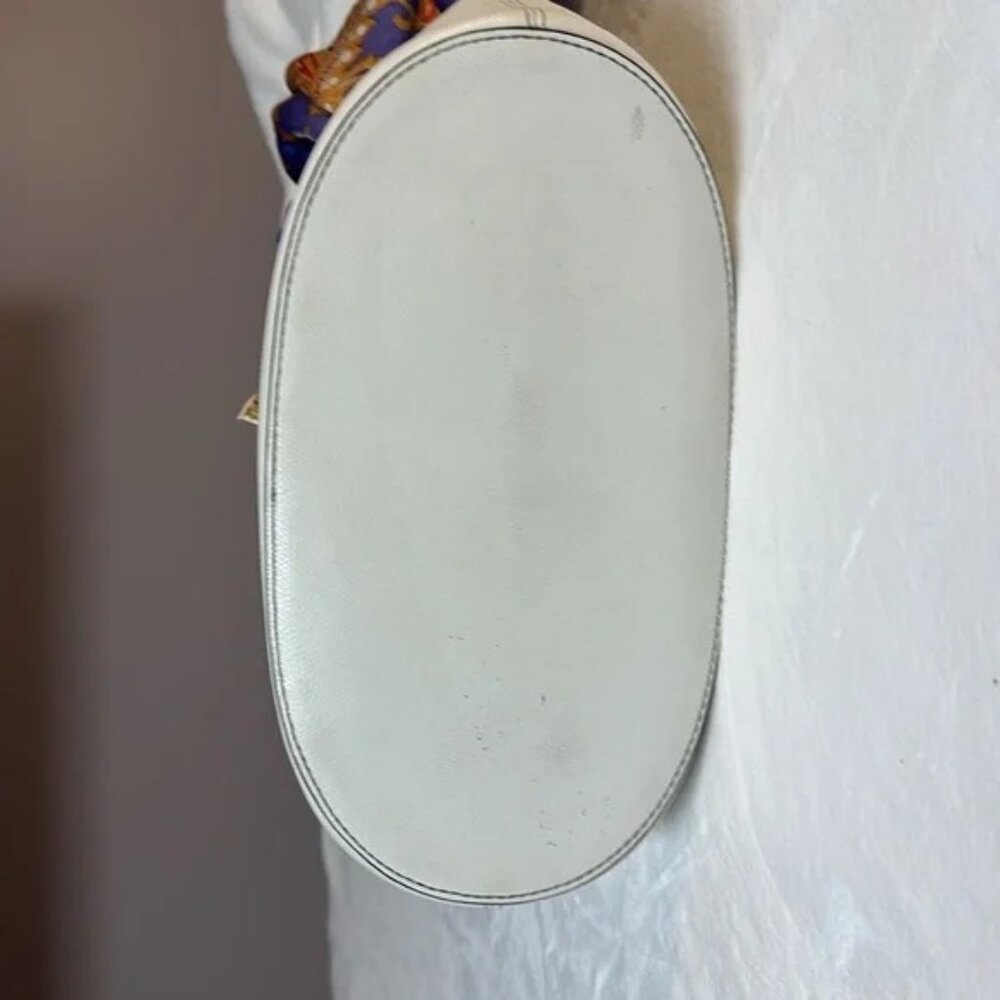 $333 Authentic Michael Kors Leather Purse Bag EUC Off White Cream Tote Medium M - Picture 5 of 7